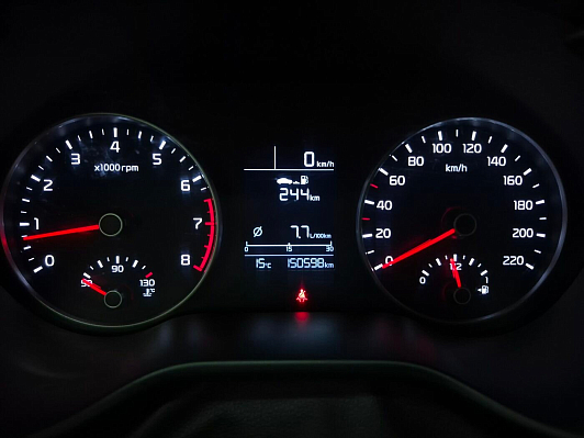 Kia Rio Luxe, 2017 года, пробег 150579 км